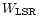 $W_{\rm LSR}$