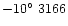 $-10{\hbox{$^\circ$ }} 3166$