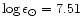 $\log \epsilon_\odot = 7.51$