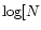 $\log [N$