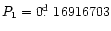 $P_1=0\hbox{$.\!\!^{\rm d}$ }16916703$