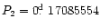 $P_2=0\hbox{$.\!\!^{\rm d}$ }17085554$