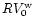 $RV_0^{\rm w}$