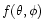 $f(\theta,\phi)$