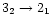 $3_2\rightarrow 2_1$