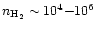 $n_{{\rm
H}_2}\sim10^4{-}10^6$