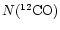 $N(^{12}{\rm CO})$