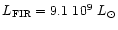 $L_{\rm
FIR}=9.1~10^{9}~L_{\odot}$