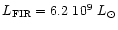 $L_{\rm
FIR}=6.2~10^{9}~L_{\odot}$