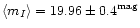 $\langle m_{I}\rangle=19.96\pm 0.4^{\rm mag}$