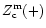 $Z_{\rm c}^{\rm m} (+)$
