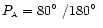 $P_{\scriptscriptstyle \rm A} =
80\hbox{$^\circ$ }/180\hbox{$^\circ$ }$