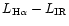 $L_{{\rm H}\alpha }-L_{\rm IR}$