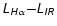 $\mathsfsl{L_{H\alpha }{-} L_{IR}}$
