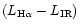 $(L _{{\rm H}\alpha }-L _{\rm IR})$