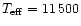 $T_{\rm eff} = 11\,500$