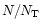 $N/N_{\rm T}$