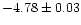 $-4.78\pm0.03$