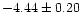 $-4.44\pm0.20$