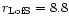 \( r_{\rm LofS}=8.8 \)