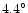 \( 4.4^{\circ} \)