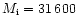 \( M_{\rm i} = 31\,600\)