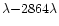 \( \lambda{-}2864\lambda \)