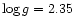 $\log g=2.35$