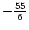 $-\frac{55}{6}$