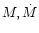 $M, \dot{M}$