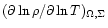 $(\partial \ln \rho / \partial \ln T)_{\Omega,\Sigma}$
