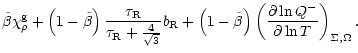 $\displaystyle \tilde{\beta}\chi_\rho^{\rm g} + \left(1-\tilde{\beta}\right)
\fr...
...\right) \left(\frac{\partial \ln Q^- }{\partial
\ln
T}\right)_{\Sigma,\Omega} .$