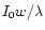 $I_0w/\lambda$