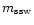 $m_{\rm ssw}$