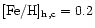 ${\rm [Fe/H]_{h,c}=0.2}$