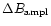 $\Delta B_{\rm ampl}$