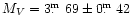 $M_V=3\hbox{$.\!\!^{\rm m}$ }69\pm 0\hbox{$.\!\!^{\rm m}$ }42$