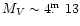 $M_V\sim 4\hbox{$.\!\!^{\rm m}$ }13$
