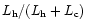 $L_{\rm h}/(L_{\rm h}+L_{\rm c})$