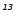$\mathsfsl{^{13}}$
