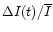 $\Delta I(t)/\overline {I}$
