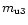 $m_{\rm u3}$