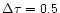 ${\Delta}{\tau}=0.5$