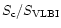 ${S_{\rm c}}/{S_{\rm VLBI}}$