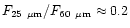$F_{\rm 25~\mu m}/F_{\rm 60~\mu m} \approx 0.2$