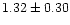 $1.32 \pm 0.30$