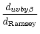 $\displaystyle \frac{d_{uvby\beta}}{d_{{\rm Ramsey}}}$