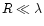 $R \ll \lambda$