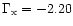 $\Gamma_{\rm x} = -2.20$