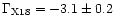 $\Gamma _{\rm X18} = -3.1\pm {0.2}$